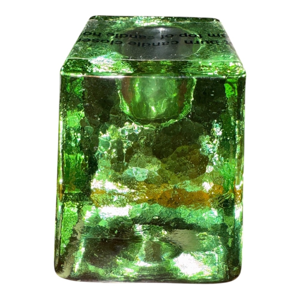 Fire & Light Celery Taper Candle Holder NEW Signed